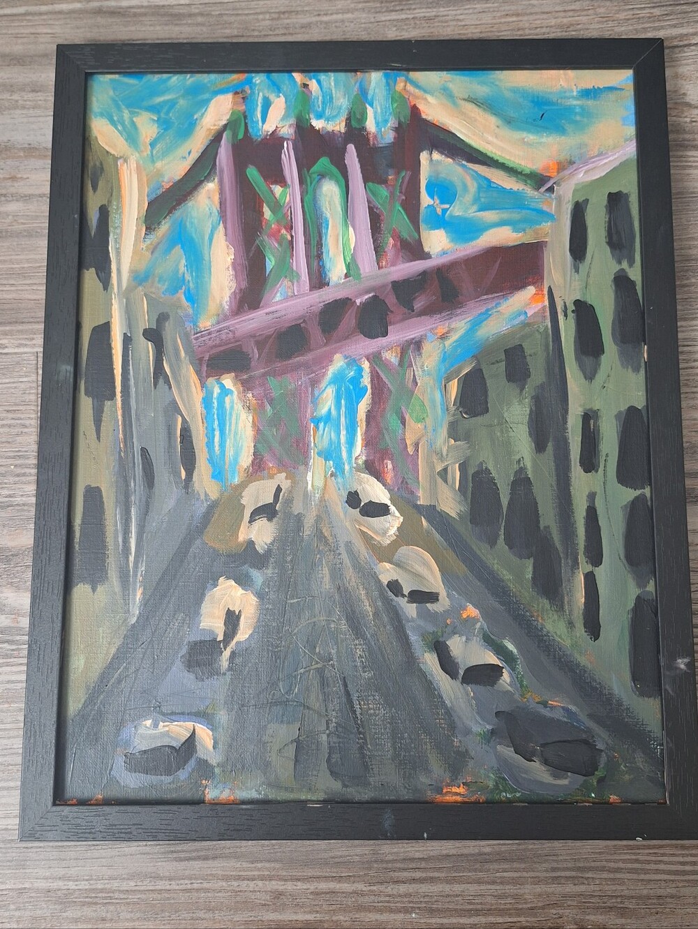 Brooklyn Bridge Art Print 11x14 frame not included